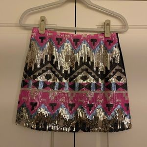 Fun New Years Sequin Skirt